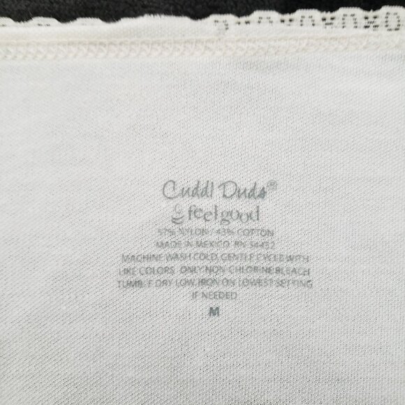 (NWOT) Cuddl Duds Women's Soft-wear Lace-Edge V-Neck Tops (Size Medium) - Picture 11 of 13
